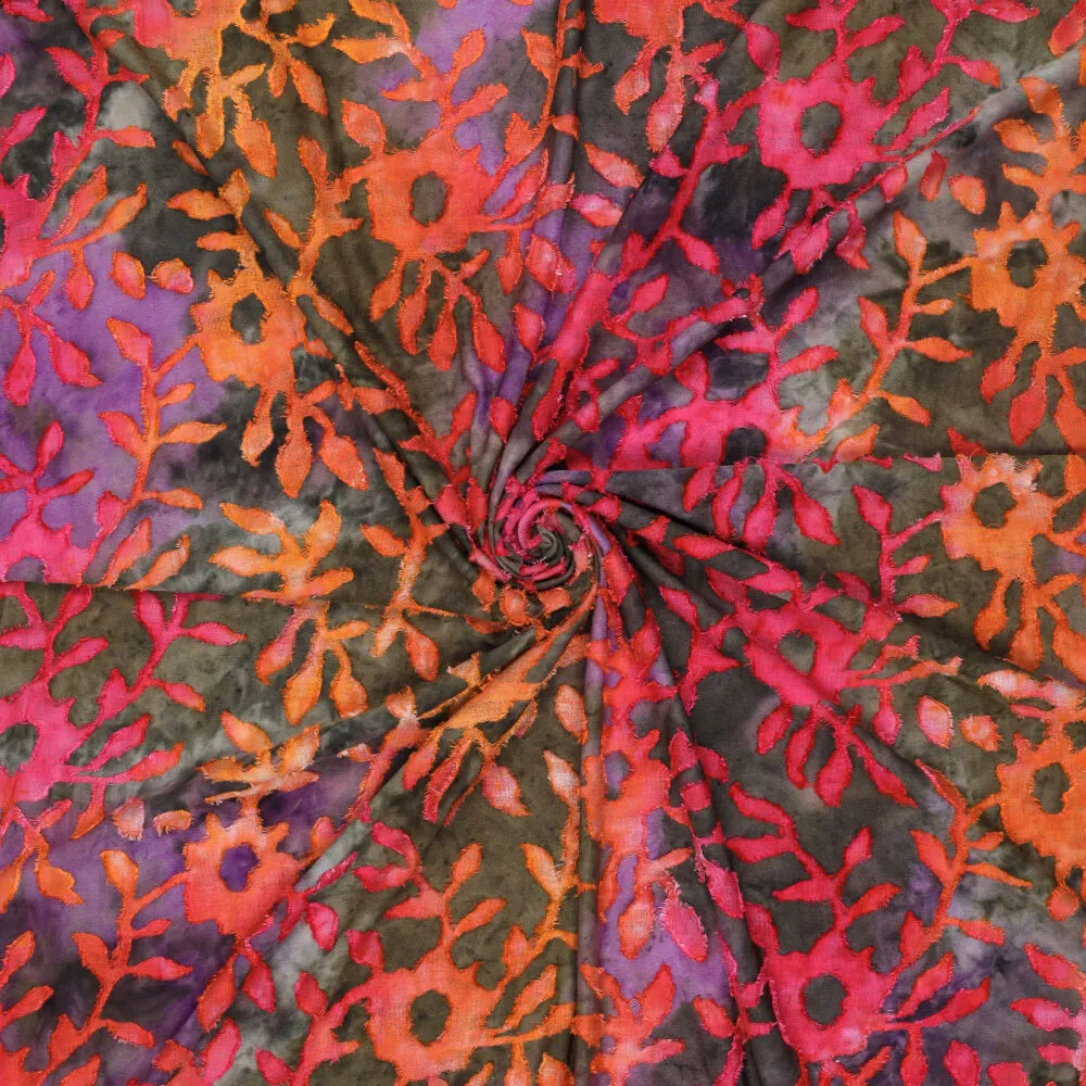 20606 Tie Dye Java Plant Knipidee.nl Double folded or Rolls Rolls